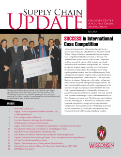 Supply Chain - Wisconsin School of Business
