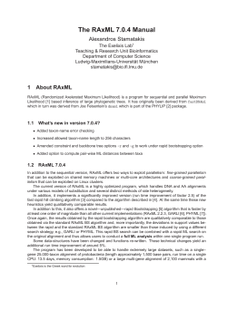 The RAxML 7.0.4 Manual