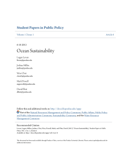 Ocean Sustainability - Purdue e-Pubs