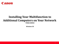 Installing Your Multifunction to Additional Computers on