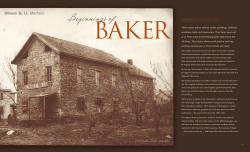 Beginnings of - Baker University