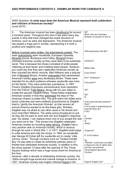 Unit G403 - Exemplar - Candidate A