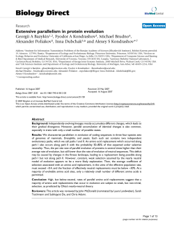 Extensive parallelism in protein evolution