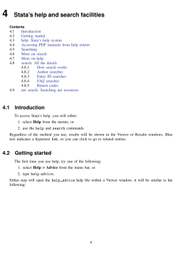 4 Stata`s help and search facilities