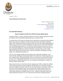 Tog Well Exploration Program