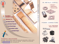 BI-METALS (COPAL) POWER CONNECTORS FLEXIBLE