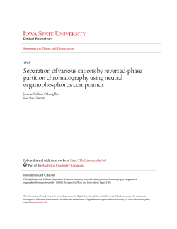 Separation of various cations by reversed
