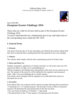 esc official rules - eng - Scooter Club Italiani Riuniti