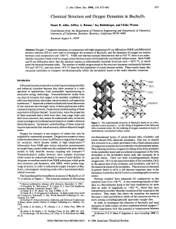 Chemical Structure and Oxygen Dynamics in BazIn205