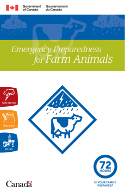 Emergency Preparedness for Farm Animals
