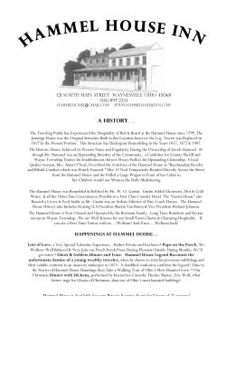 A history&hellip;.. - The Hammel House Inn