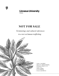 NOT FOR SALE - DiVA portal