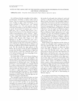 NOTES ON THE LARVAL DIET OF THE PAINTED LICHEN MOTH