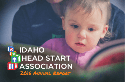 2016 Annual Report - Idaho Head Start Association