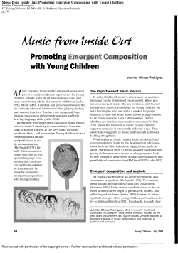 Music from the inside out: Promoting emergent