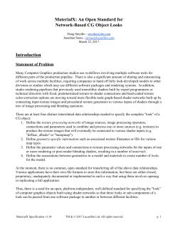 MaterialX: An Open Standard for Network