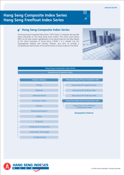 Hang Seng Composite Index Series, the Hang