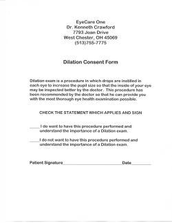 Dilation Consent Form