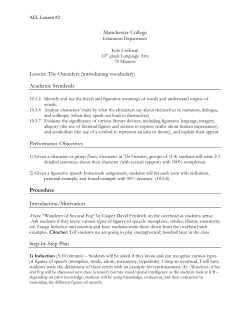 Manchester College Lesson: The Outsiders (introducing vocabulary