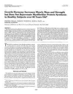 Growth Hormone Increases Muscle Mass and Strength but Does Not