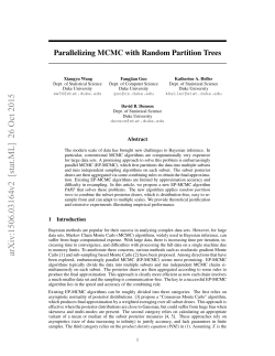 Parallelizing MCMC with Random Partition Trees