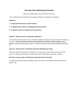 Their Eyes Were Watching God Projects