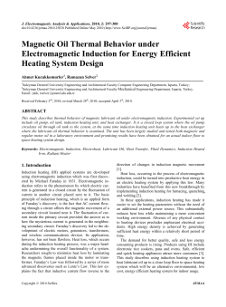 Magnetic Oil Thermal Behavior under Electromagnetic Induction for