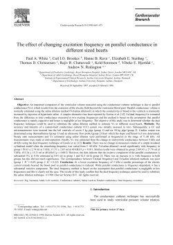 The effect of changing excitation frequency on parallel conductance