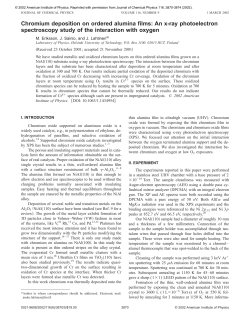 Chromium deposition on ordered alumina films: An x