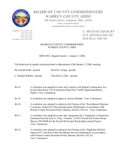 MINUTES: Regular Session