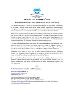 PRESS RELEASE JANUARY 19th2012
