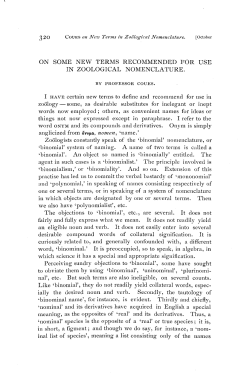on some new terms recommended for use in zoological nomenclature