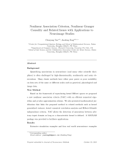 Nonlinear Association Criterion, Nonlinear Granger Causality and