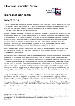 Solent forts - NMRN Portsmouth