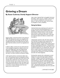 Grieving a Dream