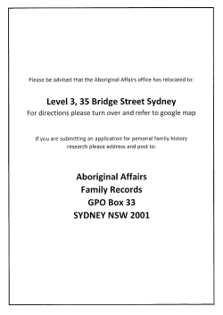 Personal Family History Research application Form