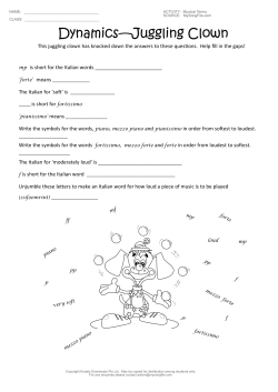 Dynamics&mdash;Juggling Clown