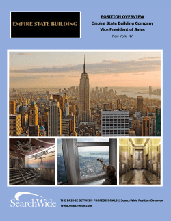 POSITION OVERVIEW Empire State Building