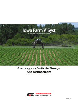 Pesticide Storage and Management