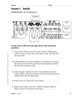 Lesson 3 Enrich Multiplication as Comparison