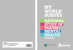 NaTioNal STUdY of YoUTH MeNTal HealTH