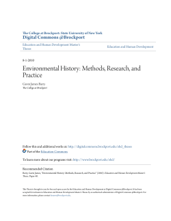 Environmental History: Methods, Research, and Practice