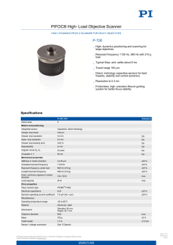 PIFOC&reg; High- Load Objective Scanner