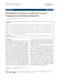 Modulation ofCerrena unicolorlaccase and manganese peroxidase