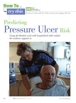 Predicting Pressure Ulcer Risk