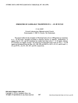 strengths of gamma-ray transitions in a = 45