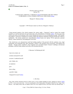 15 CHLLR 1 Page 1 (Cite as: 15 Chicano-Latino L