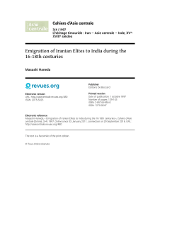 PDF 274k - Cahiers d`Asie centrale