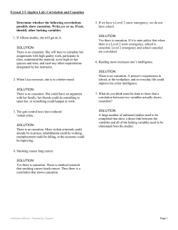 Determine whether the following correlations possibly show