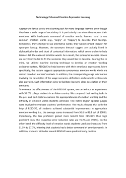 Technology Enhanced Emotion Expression